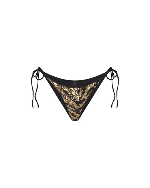 Skims Black Sequin Bikini Bottom