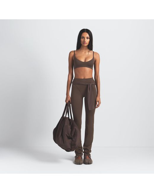 Skims Brown Micro Scoop Bra