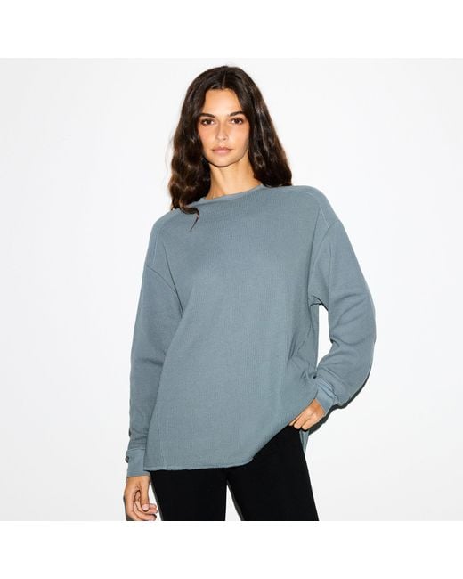 Skims Blue Oversized Crewneck