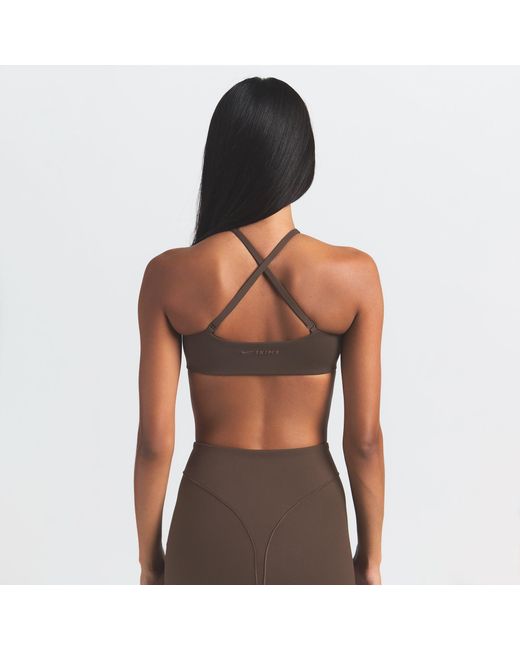 Skims Brown Micro Scoop Bra
