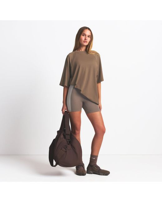Skims Brown Oversized Tee Myrrh