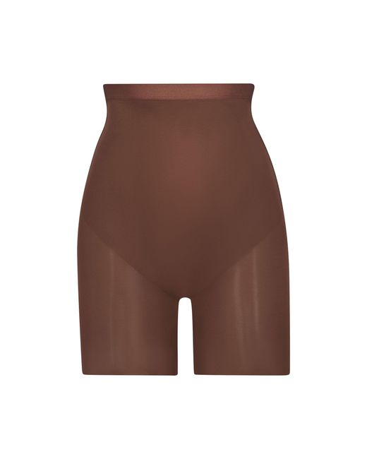 Skims Low Back Short in Brown Lyst