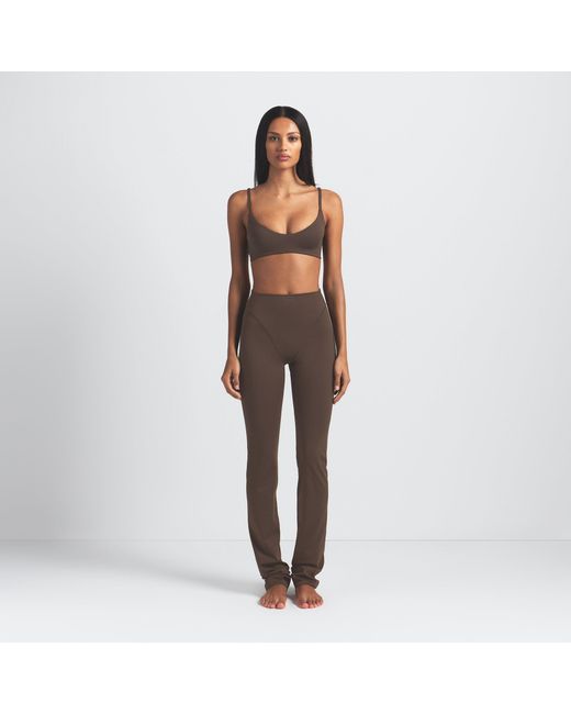 Skims Brown Micro Scoop Bra