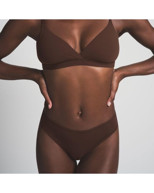 Skims Brown Cheeky Brief