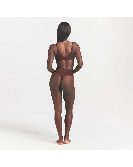 Skims Brown Seamless Underwire Full Coverage Bra