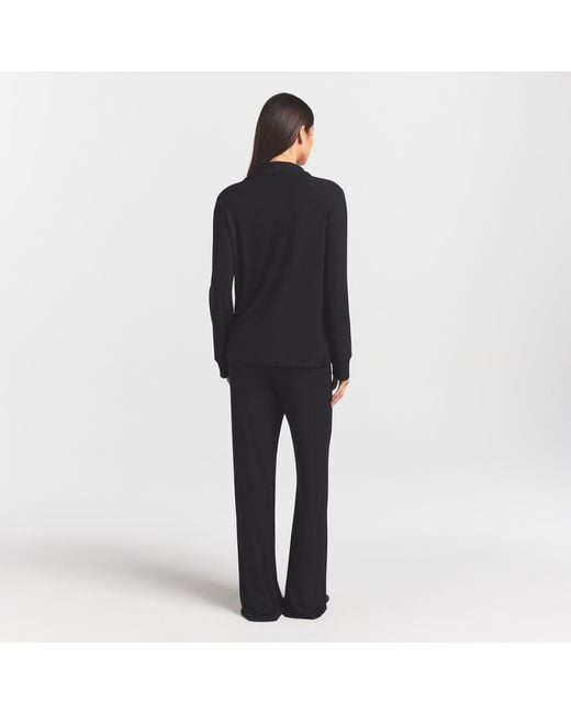 Skims Black Pajama Set