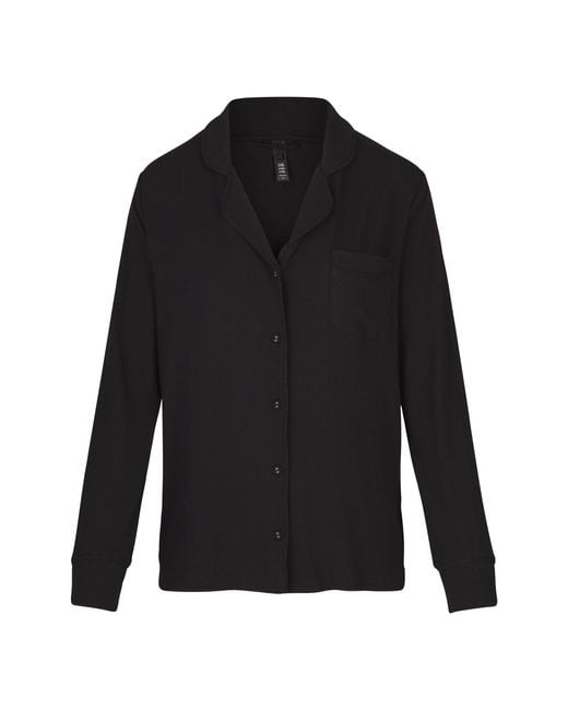 Skims Black Pajama Set