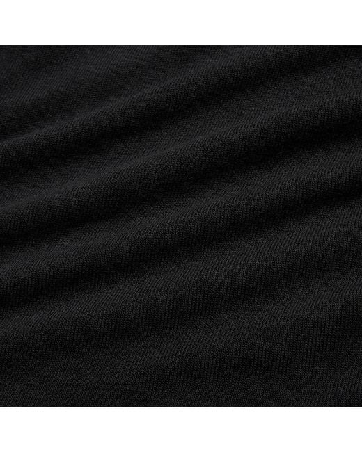 Skims Black Long Sleeve Wrap Top