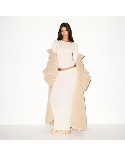 Skims Natural Oversized Long Coat