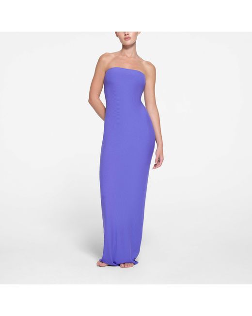 Skims Tube Dress in Purple Lyst