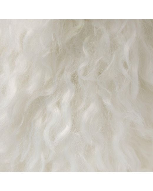 Skims White Shaggy Boot