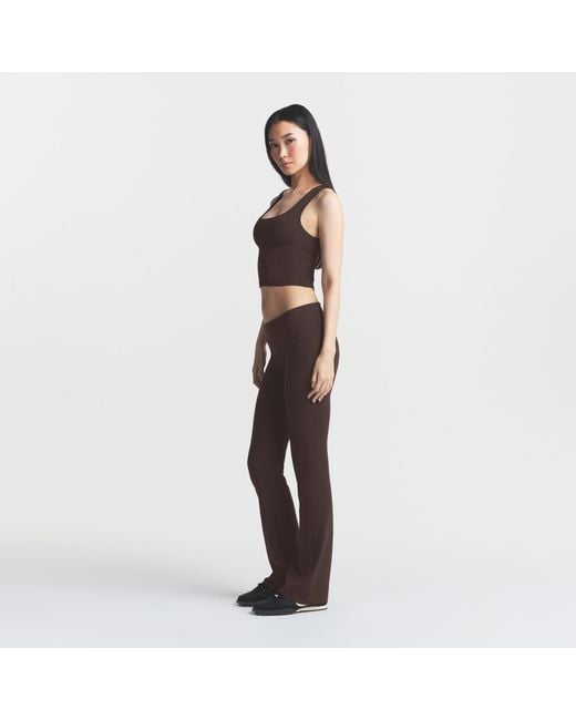 Skims Brown Foldover Pant