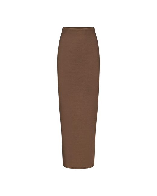 Skims Brown Long Skirt