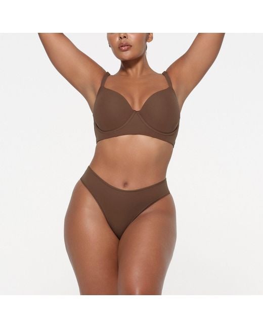 Skims Brown Back Smoothing Full Coverage Bra