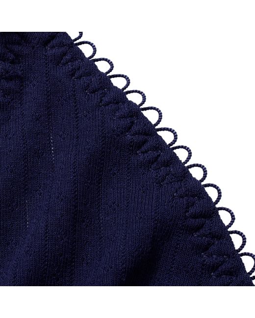 Skims Blue Triangle Bralette