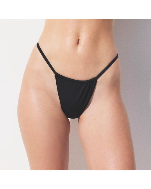 Skims Black String Bikini Bottom