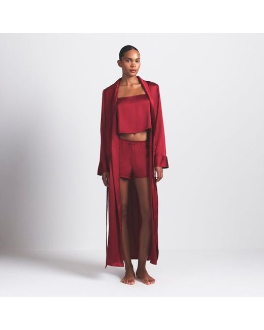 Skims Red Long Robe