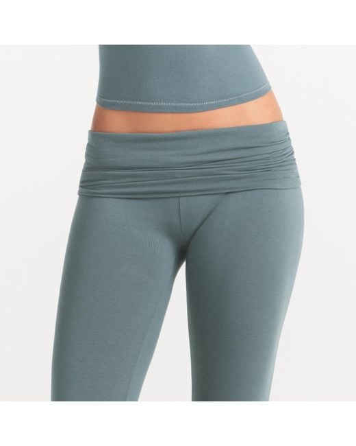 Skims Blue Foldover Capri