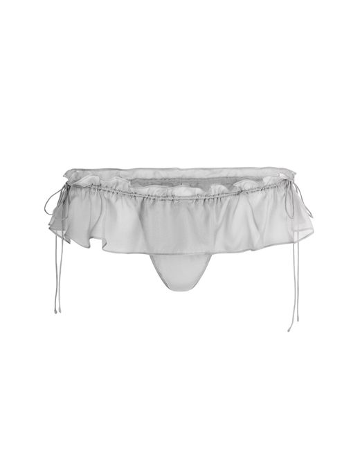 Skims White Tie Side Thong