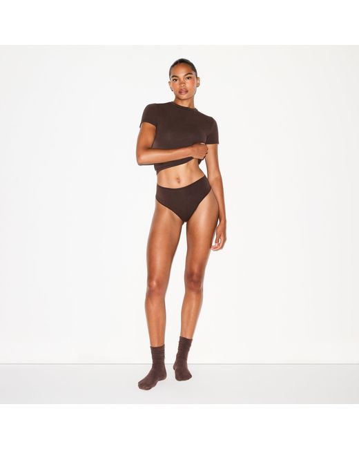 Skims Brown Thong