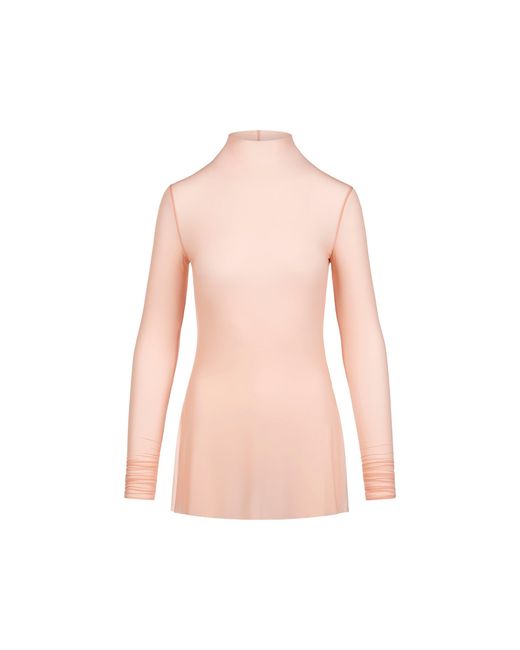 Skims Pink Mock Neck Tunic