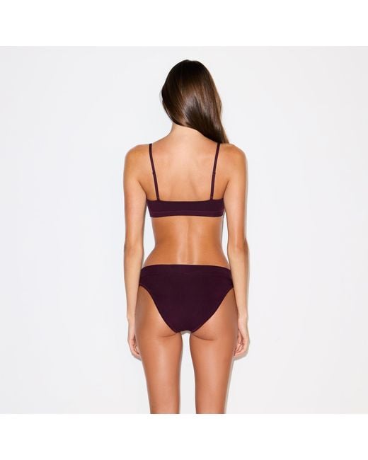 Skims Purple Cheeky Tanga