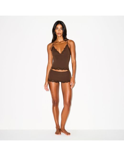 Skims Brown Triangle Cami Top