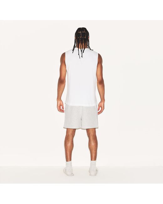 Skims White Relaxed Sleeveless Shirt for men