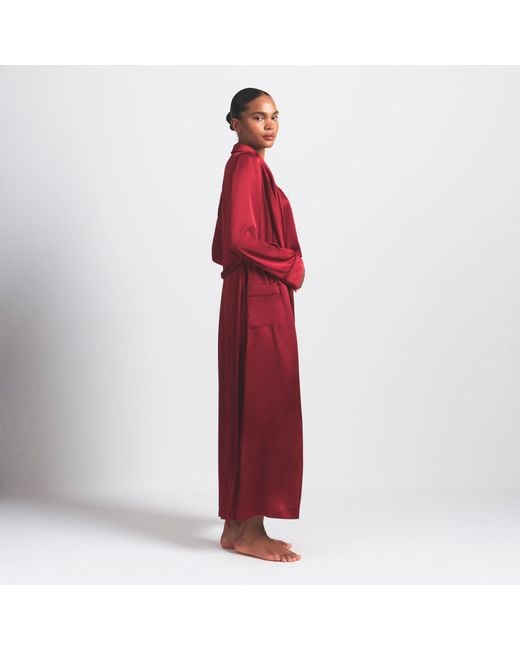 Skims Red Long Robe