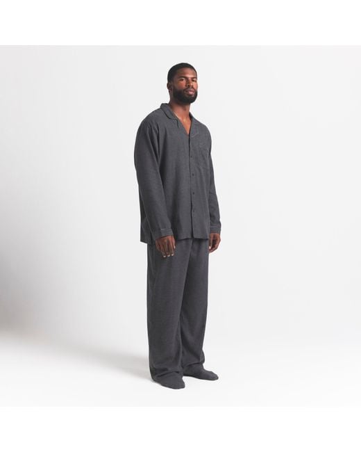 Skims Blue Flannel Sleep Sleep Set for men