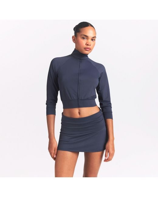 Skims Blue Foldover Skort