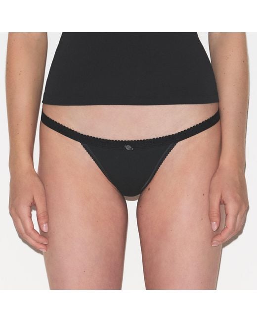 Skims Multicolor Logo Picot Thong 7-Pack
