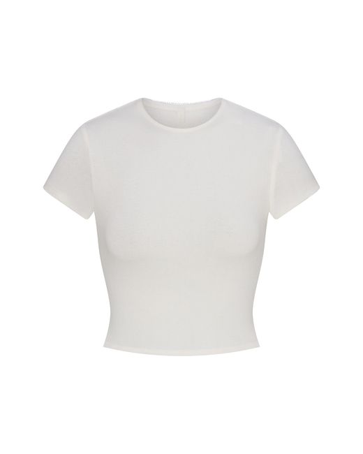 Skims White Baby T-Shirt