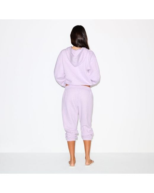 Skims Purple Low Rise Capri Jogger Pants
