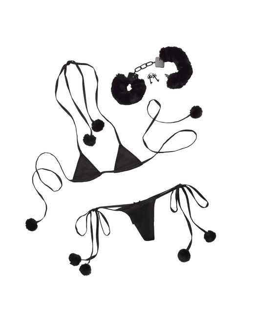 Skims Black Fuzzy Play Kit