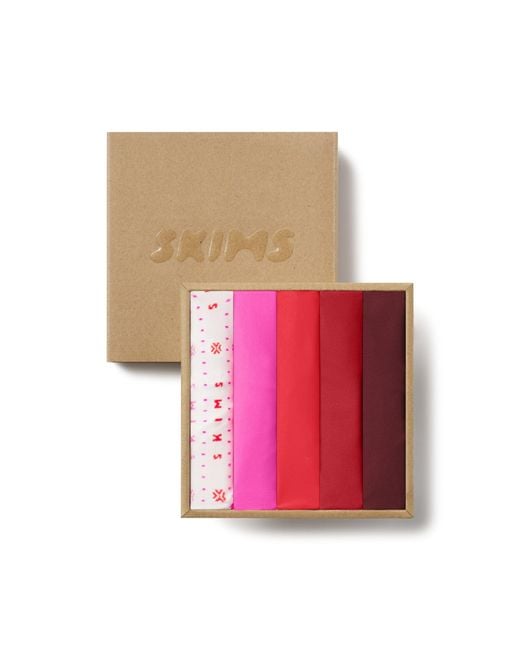 Skims Pink Thong 5-pack