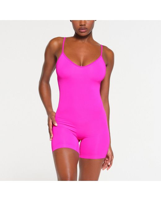 Skims Pink Cami Onesie (bodysuit)