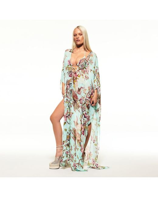 Skims Green Long Kaftan
