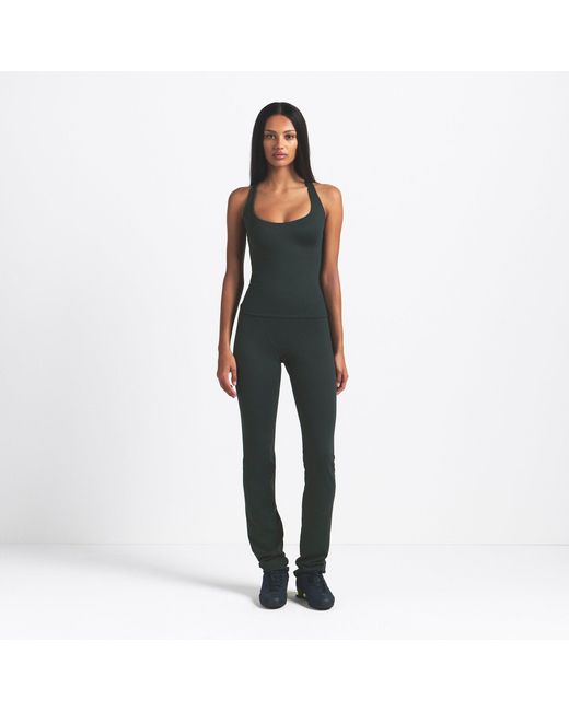 Skims Black Racer Back Tank Top