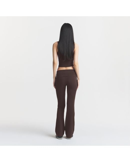 Skims Brown Foldover Pant