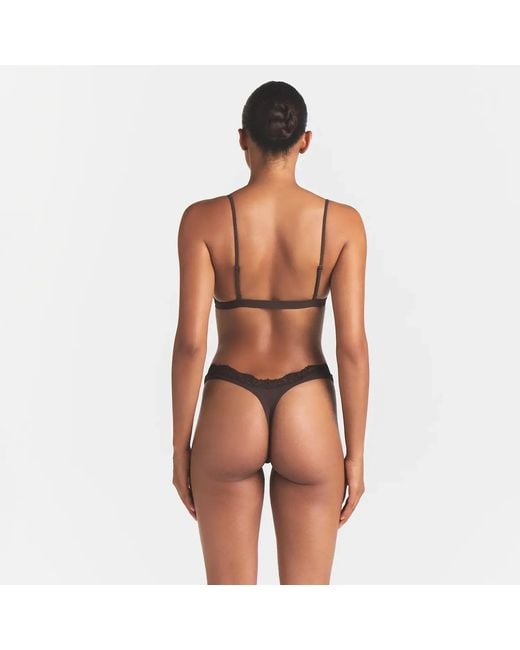 Skims Brown Triangle Bralette