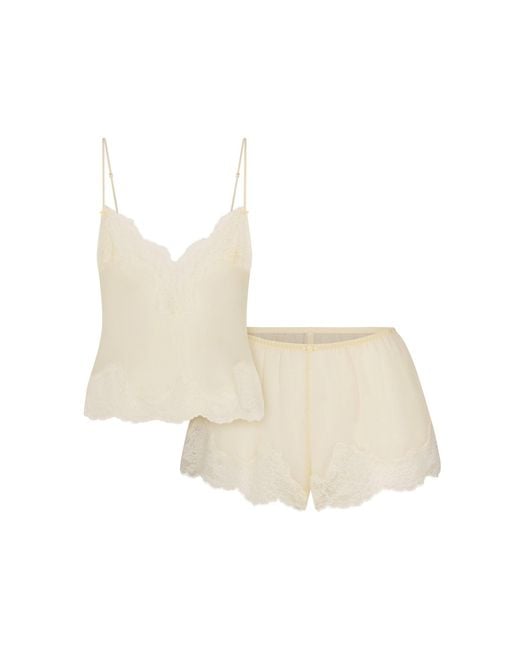 Skims Natural Cami Top And Short Set