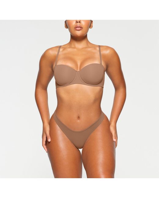 Skims Brown Strapless Bra