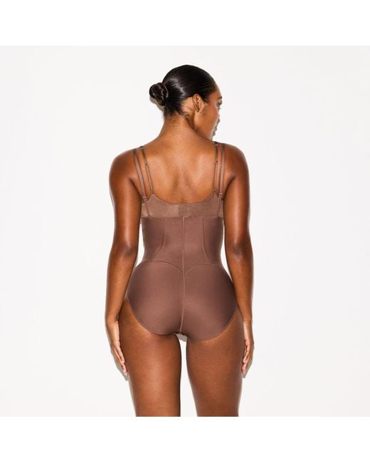 Skims Brown Core Sculpt Waist Cincher Butt Lifting Brief