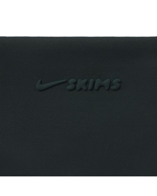 Skims Black Square Neck Tank Top