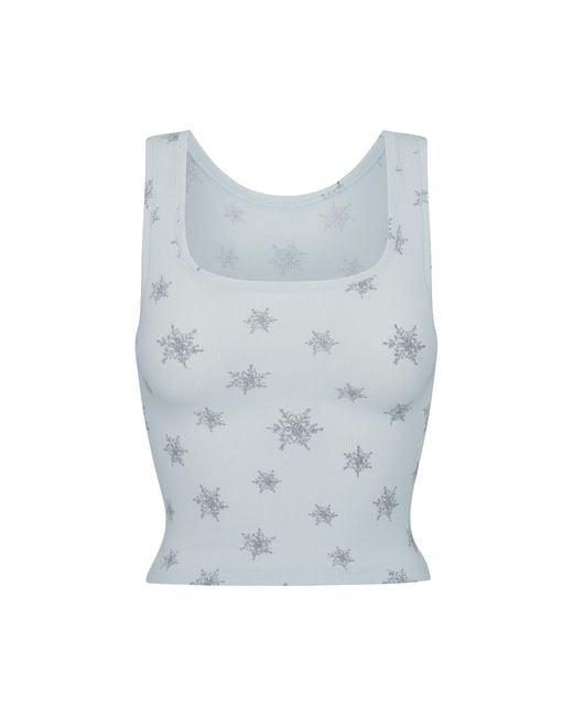 Skims Blue Tank Top And Legging Set