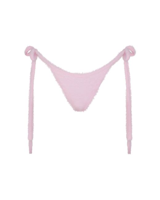 Skims Pink Tie Side Thong