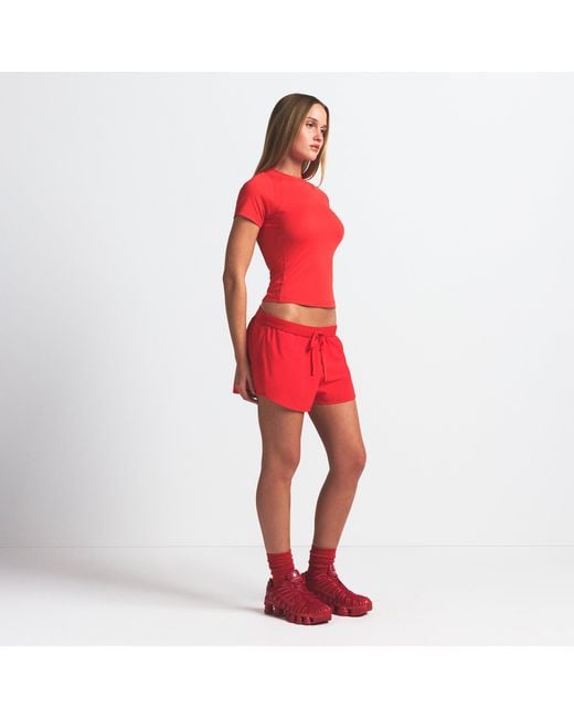 Skims Red 2.5" Runner Short