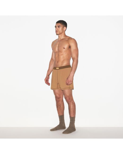 Skims Natural Knit Boxer for men