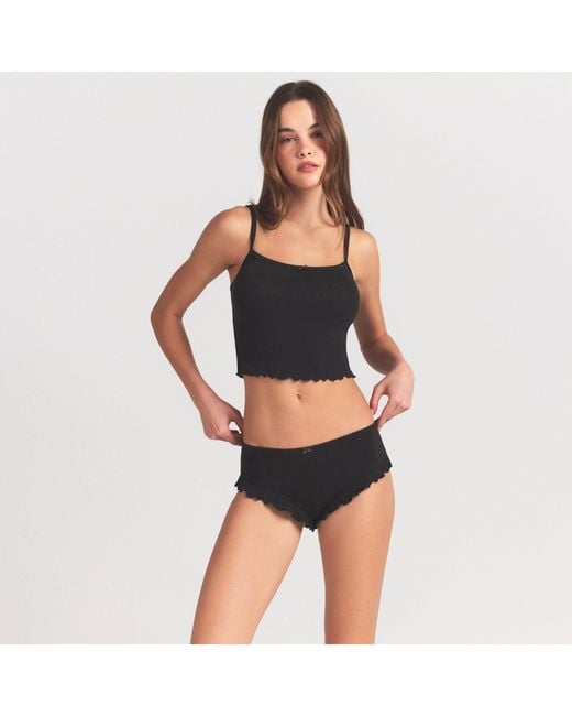Skims Black Cami Pajama Set